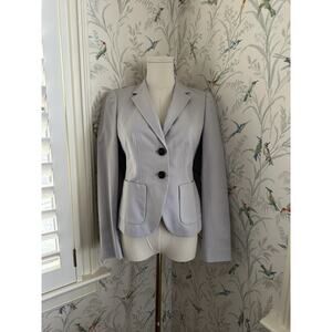 Banana Republic Womens Blazer Gray Stretch Classic Office Business Suit Jacket 2